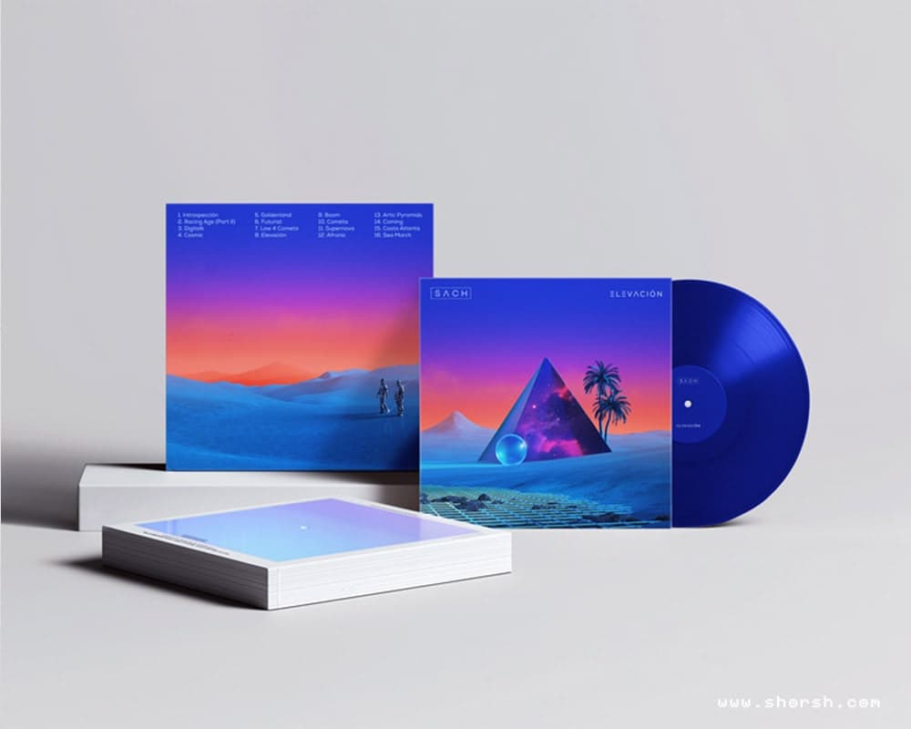 Album cover illustration: the alchemy of sound and vision